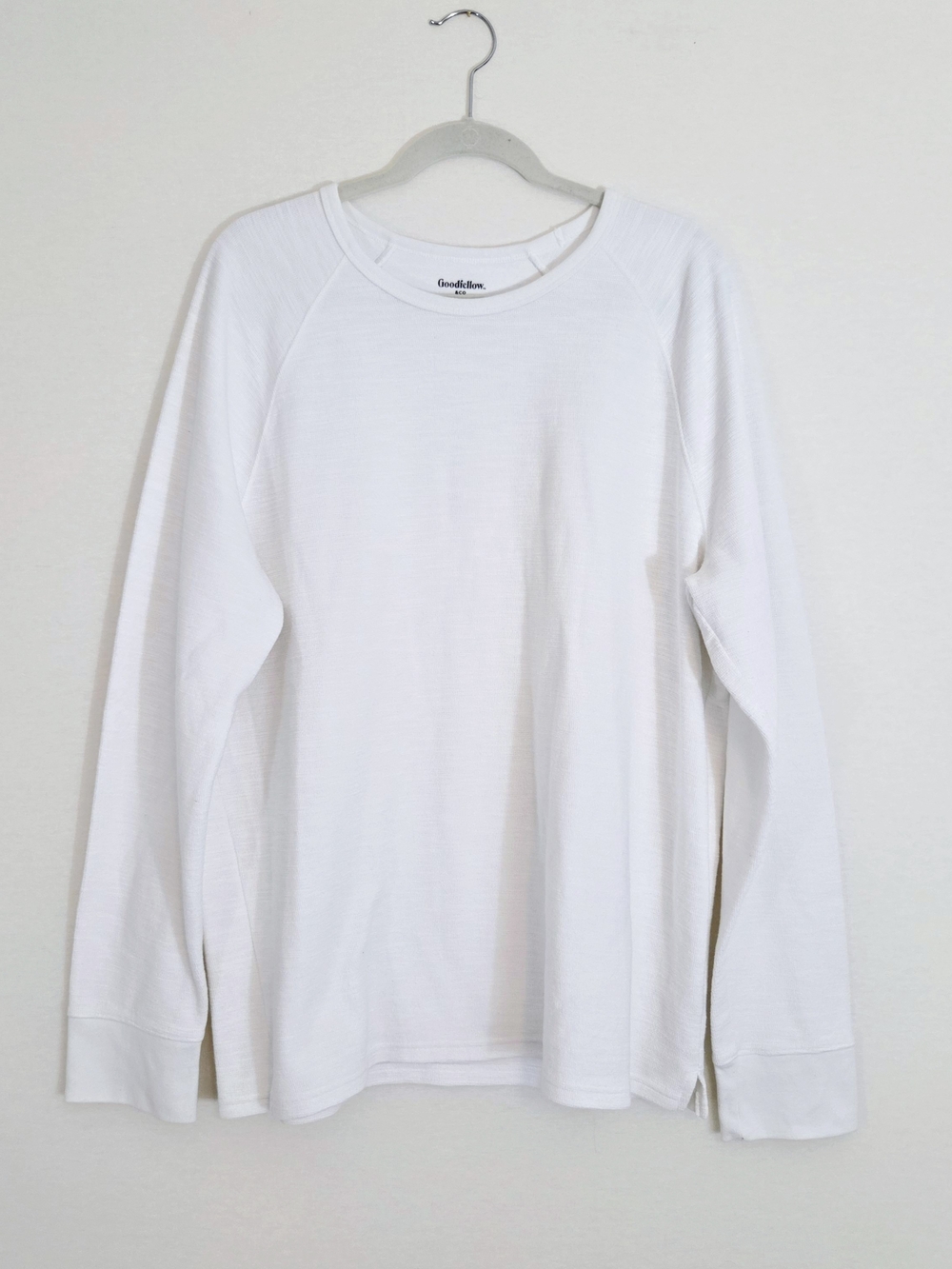 Goodfellow & Co White Long-Sleeve Crewneck Top - Men's